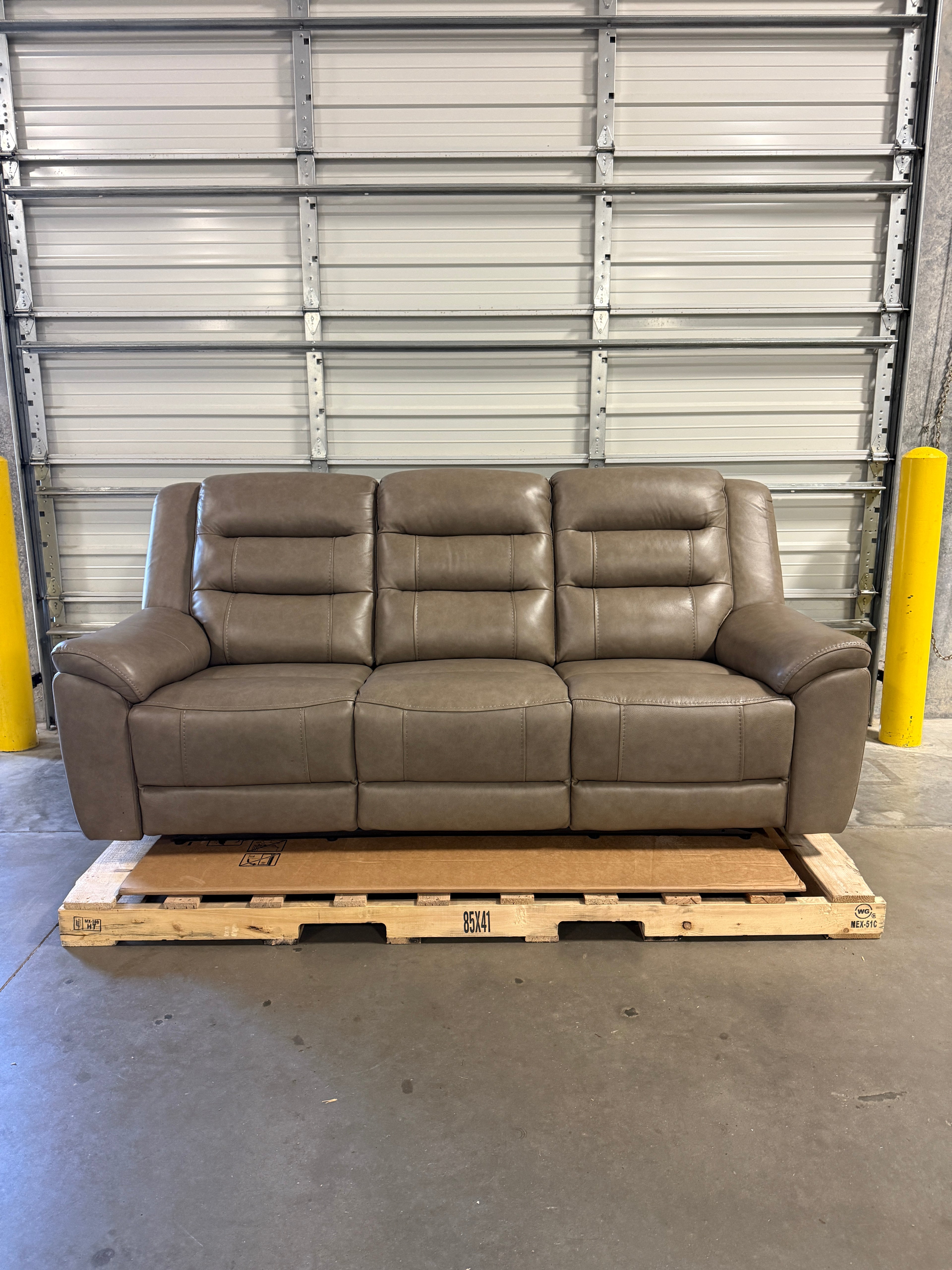 Mason Leather Power Reclining Sofa with Power Headrests