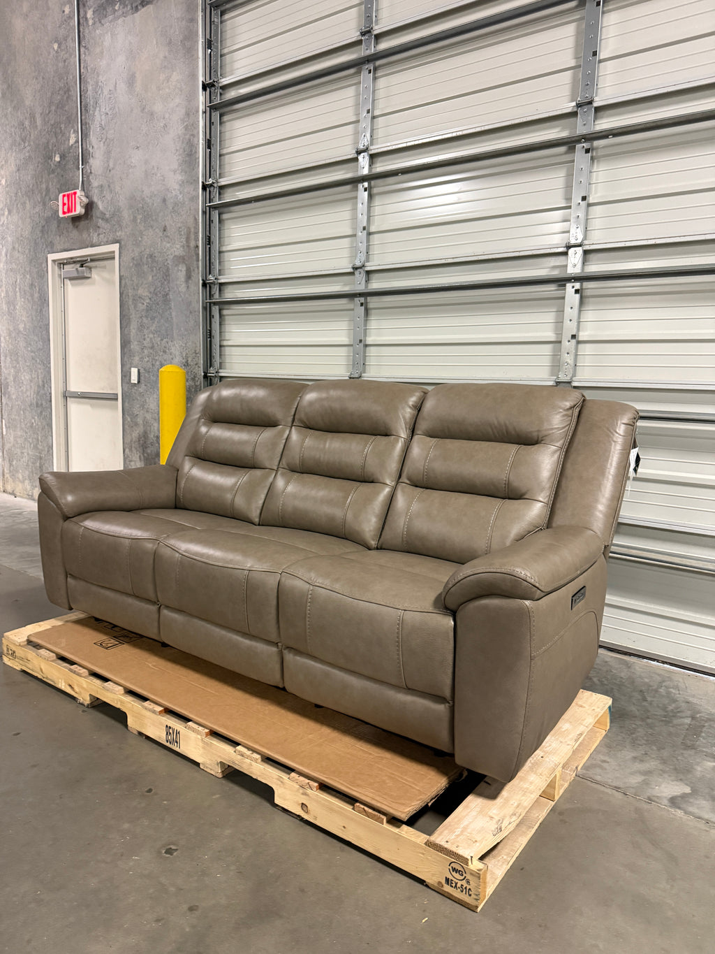 Mason Leather Power Reclining Sofa with Power Headrests