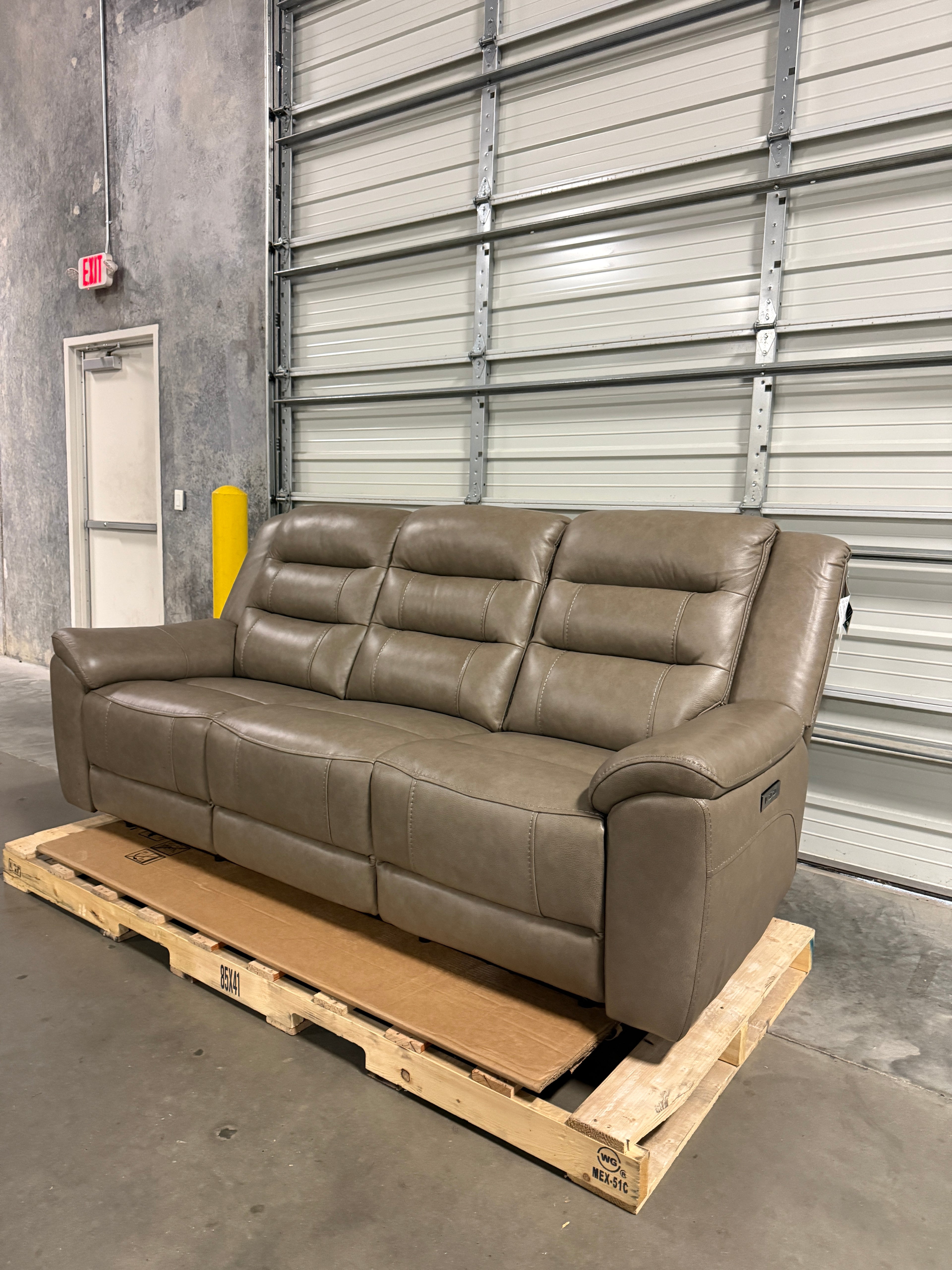 Mason Leather Power Reclining Sofa with Power Headrests