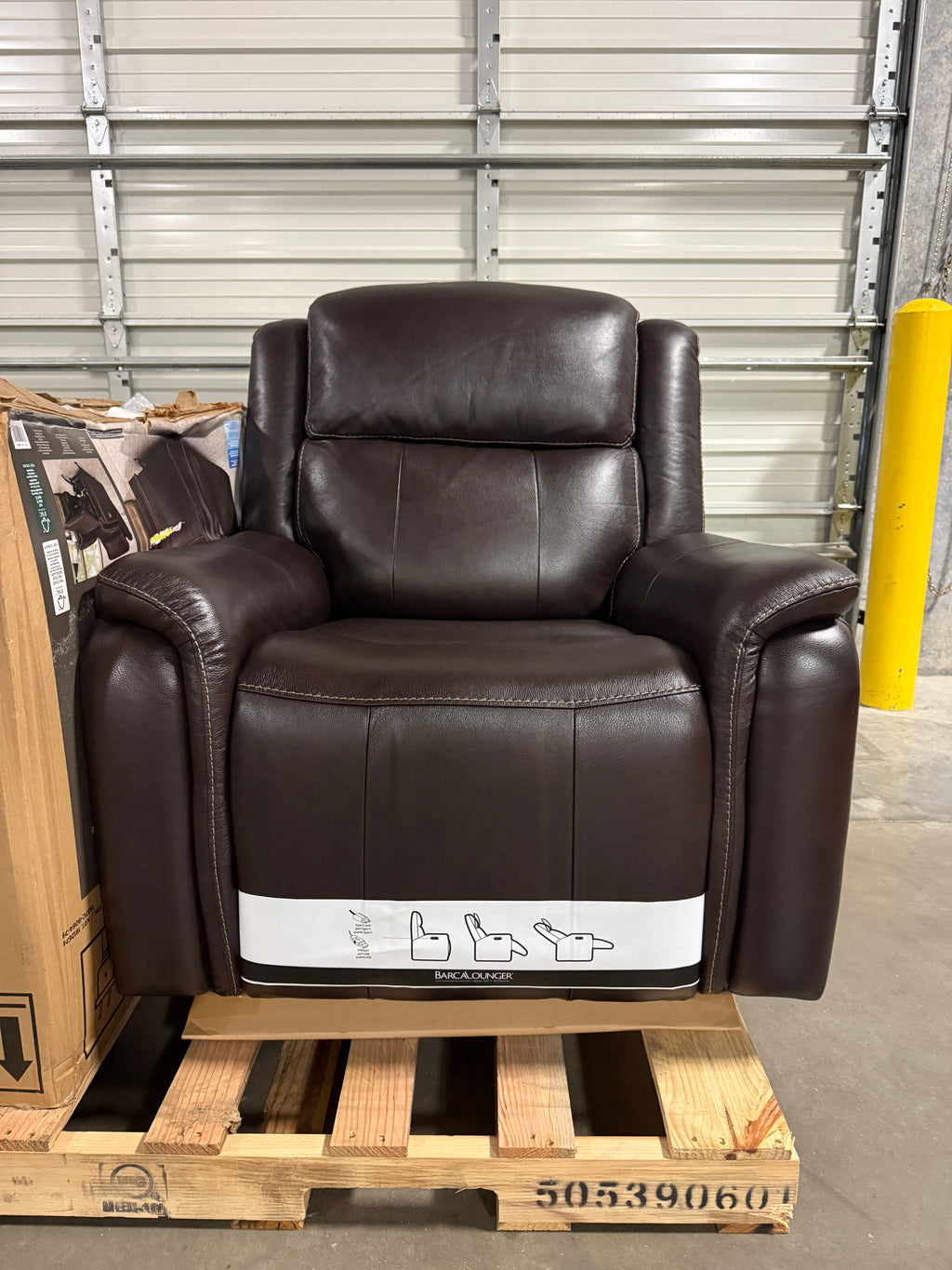 Bryson Leather Power Rocker Recliner with Power Adjustable Headrest