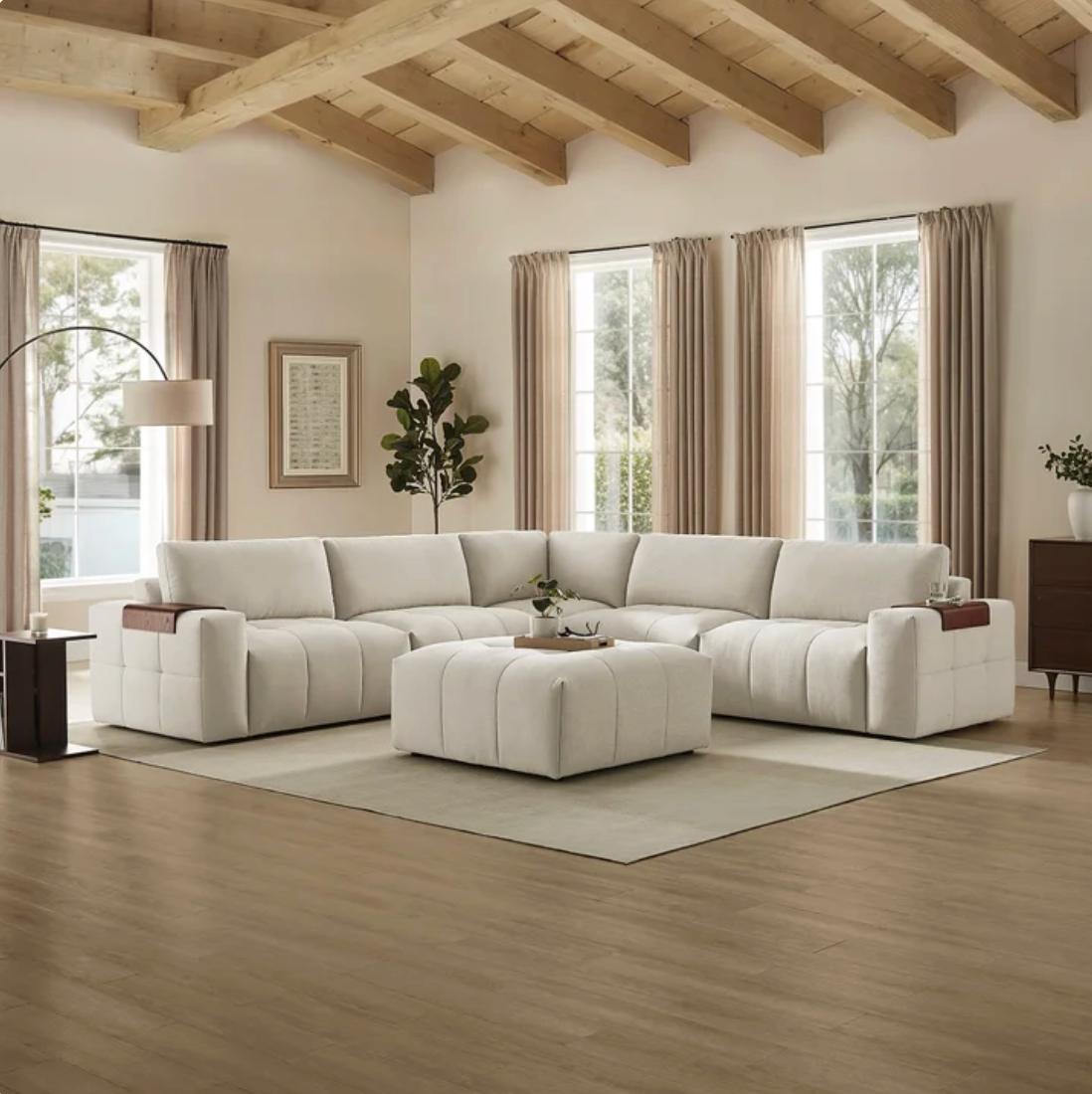 Paige 6-Piece Modular Fabric Sectional