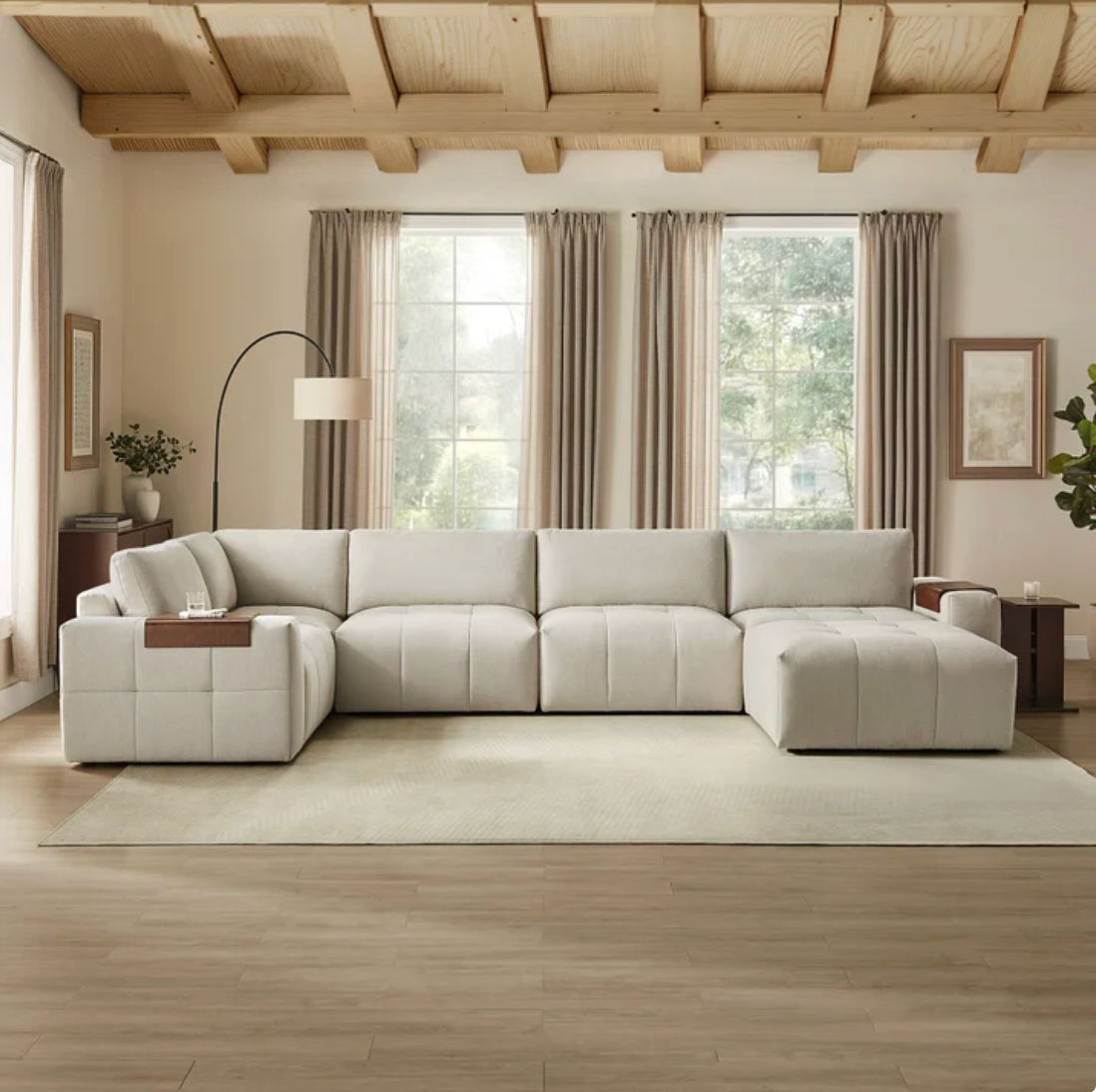 Paige 6-Piece Modular Fabric Sectional