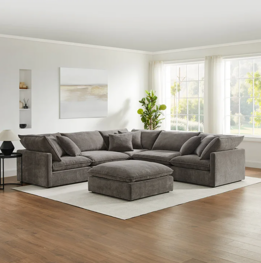 Mira 6-piece Fabric Modular Sectional