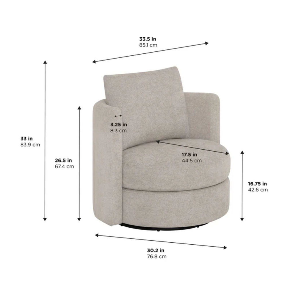 Thomasville Davos Swivel Chairs 2-Pack - Gray
