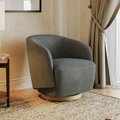Henredon Murphy Swivel Bouclé Chair - Gray