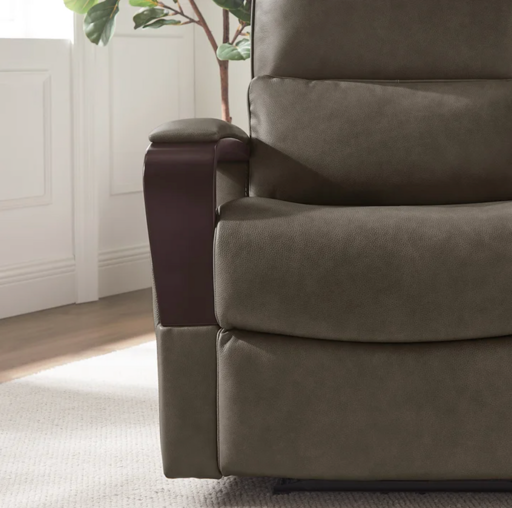 Shayne Leather Power Recliner with Power Headrest