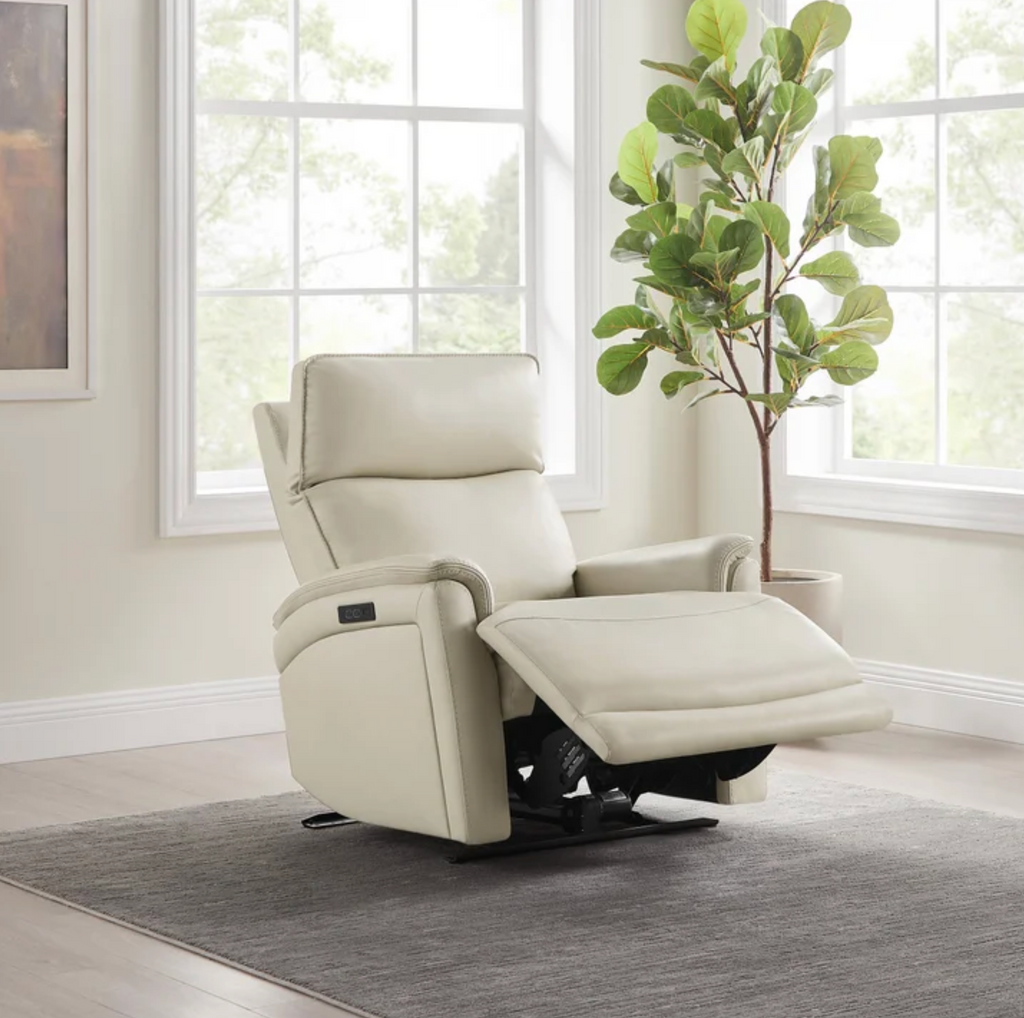 Sanders Leather Power Recliner with Power Headrest