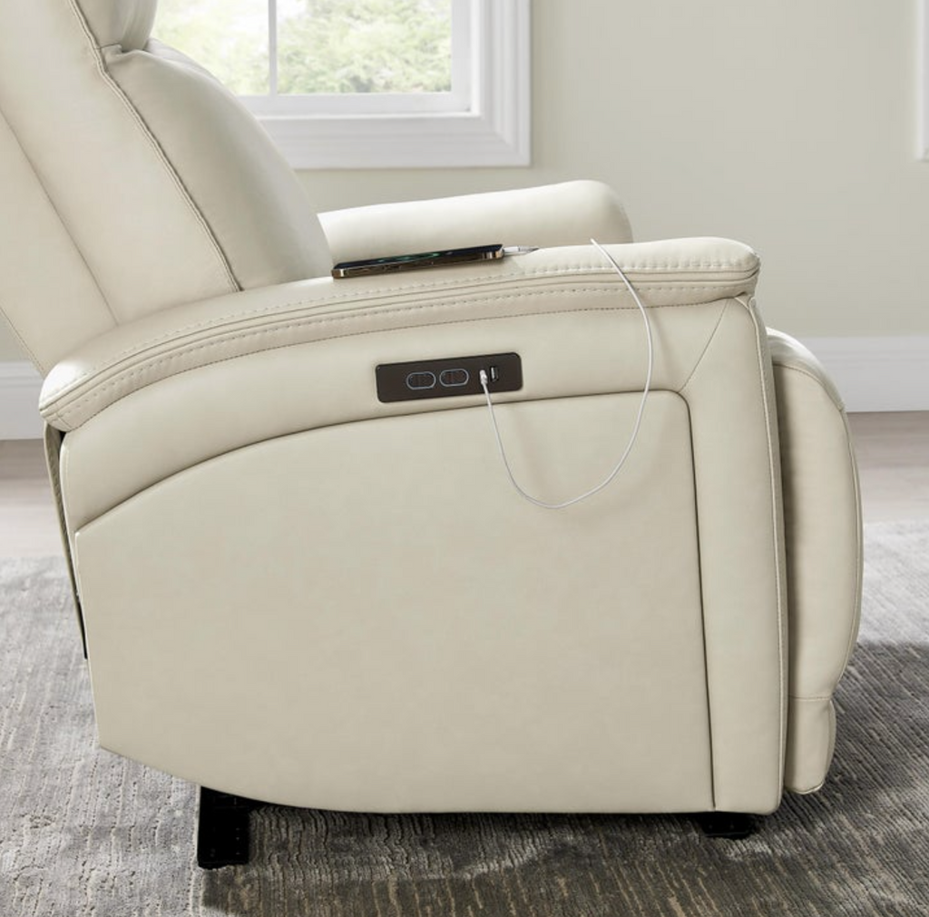 Sanders Leather Power Recliner with Power Headrest