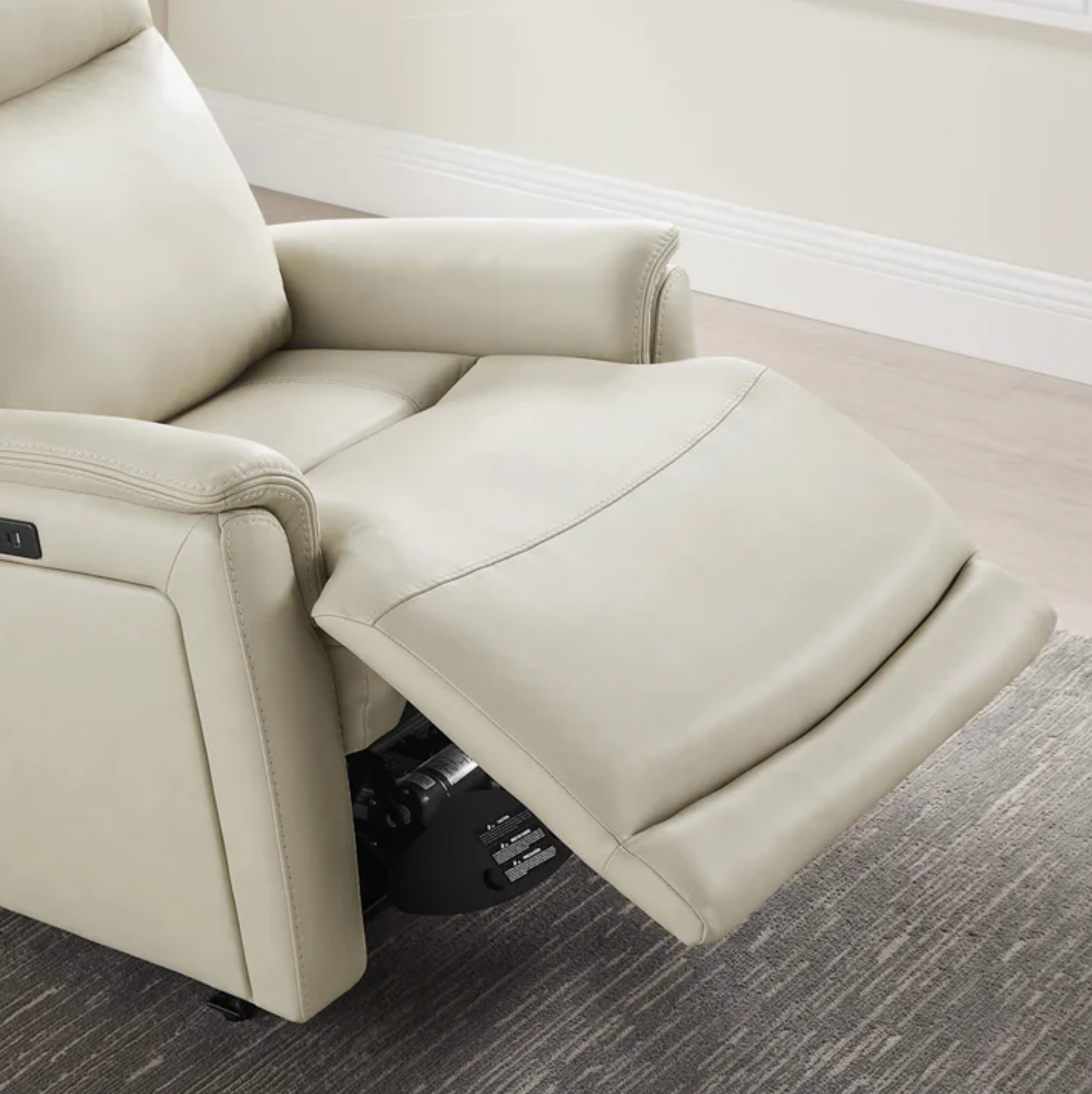 Sanders Leather Power Recliner with Power Headrest