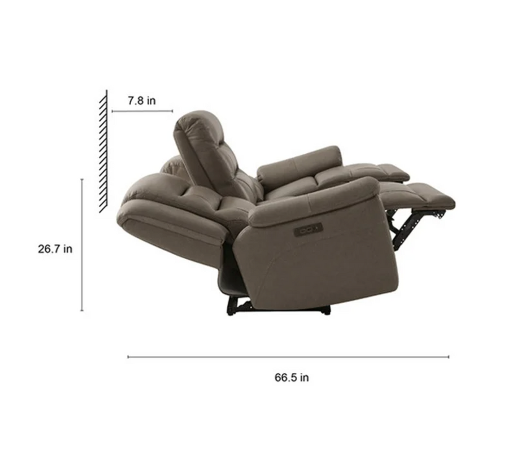 Mason Leather Power Reclining Sofa with Power Headrests