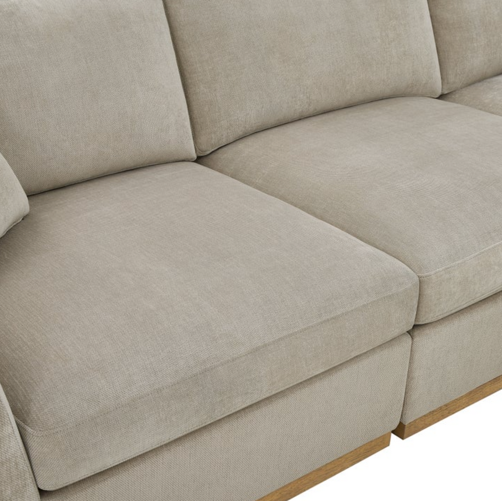 Henredon Caley Reversible Sofa Chaise with Ottoman