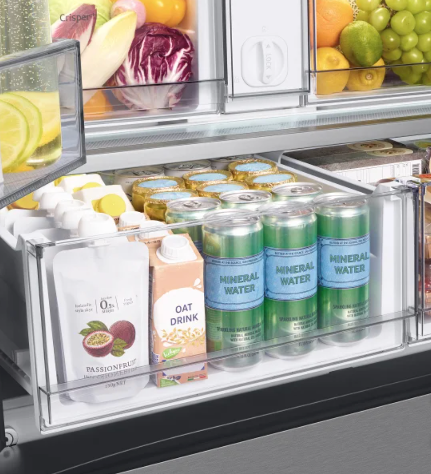 Samsung 24 Cu. Ft. Bespoke Counter Depth 3-Door French Door Refrigerator with AutoFill Water Pitcher (Scratch & Dent)